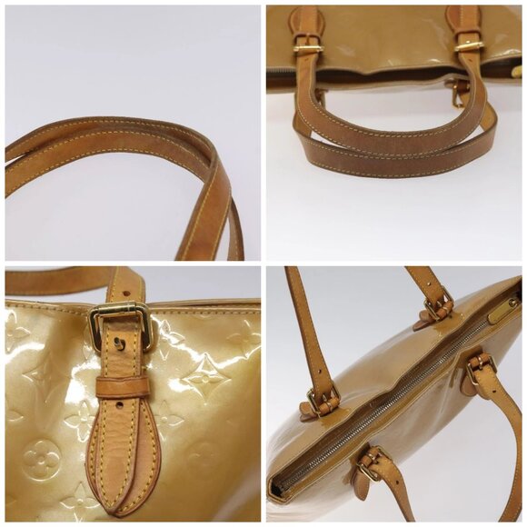 LOUIS VUITTON Monogram Vernis Brentwood Shoulder Bag Noisette M91511 Auth EC047 - Picture 16 of 16